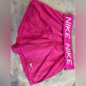 Pink Nike Dri-Fit Shorts